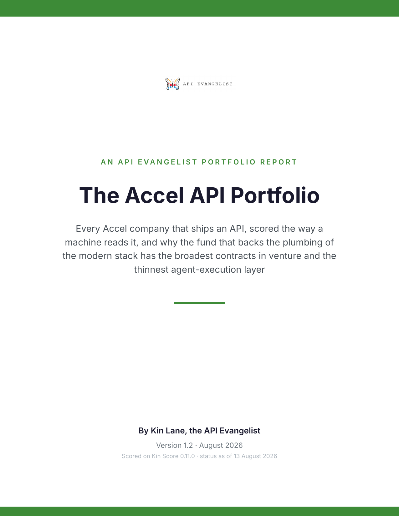 The Accel API Portfolio cover