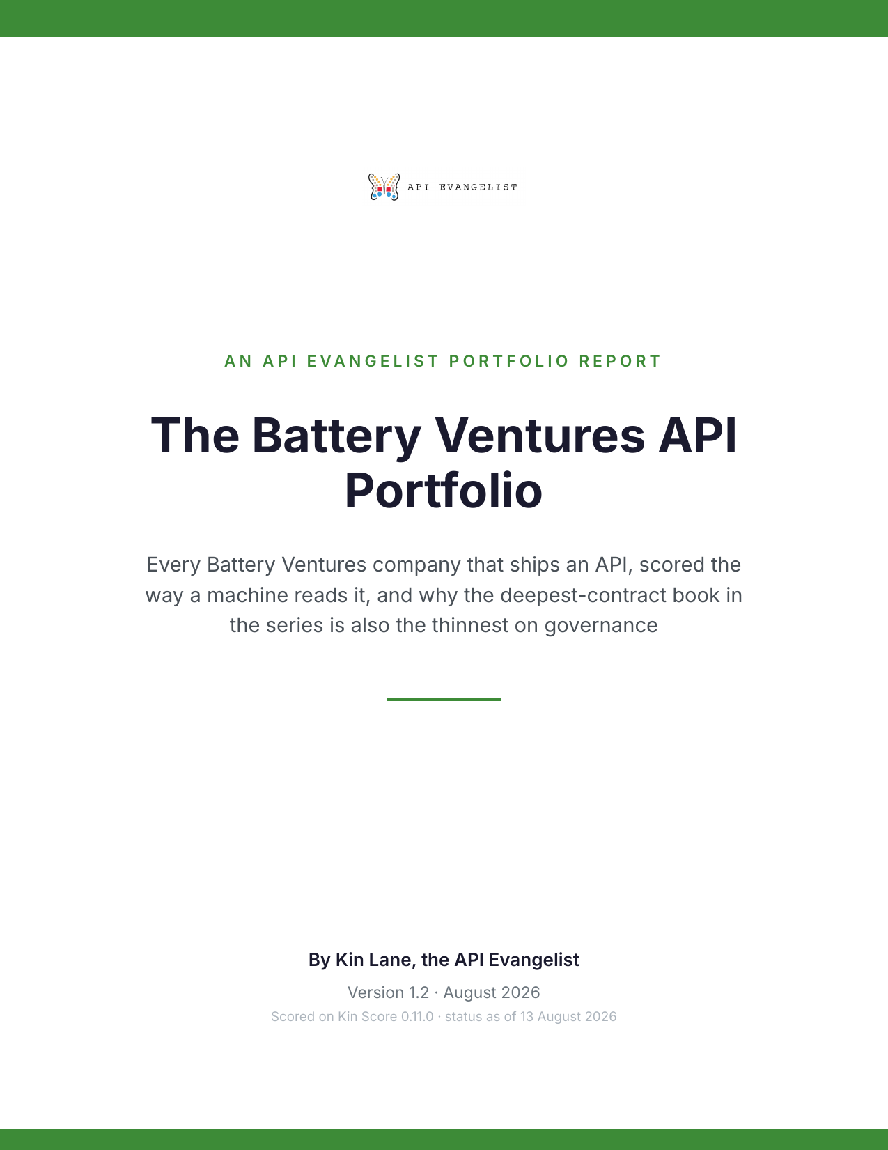 The Battery Ventures API Portfolio cover