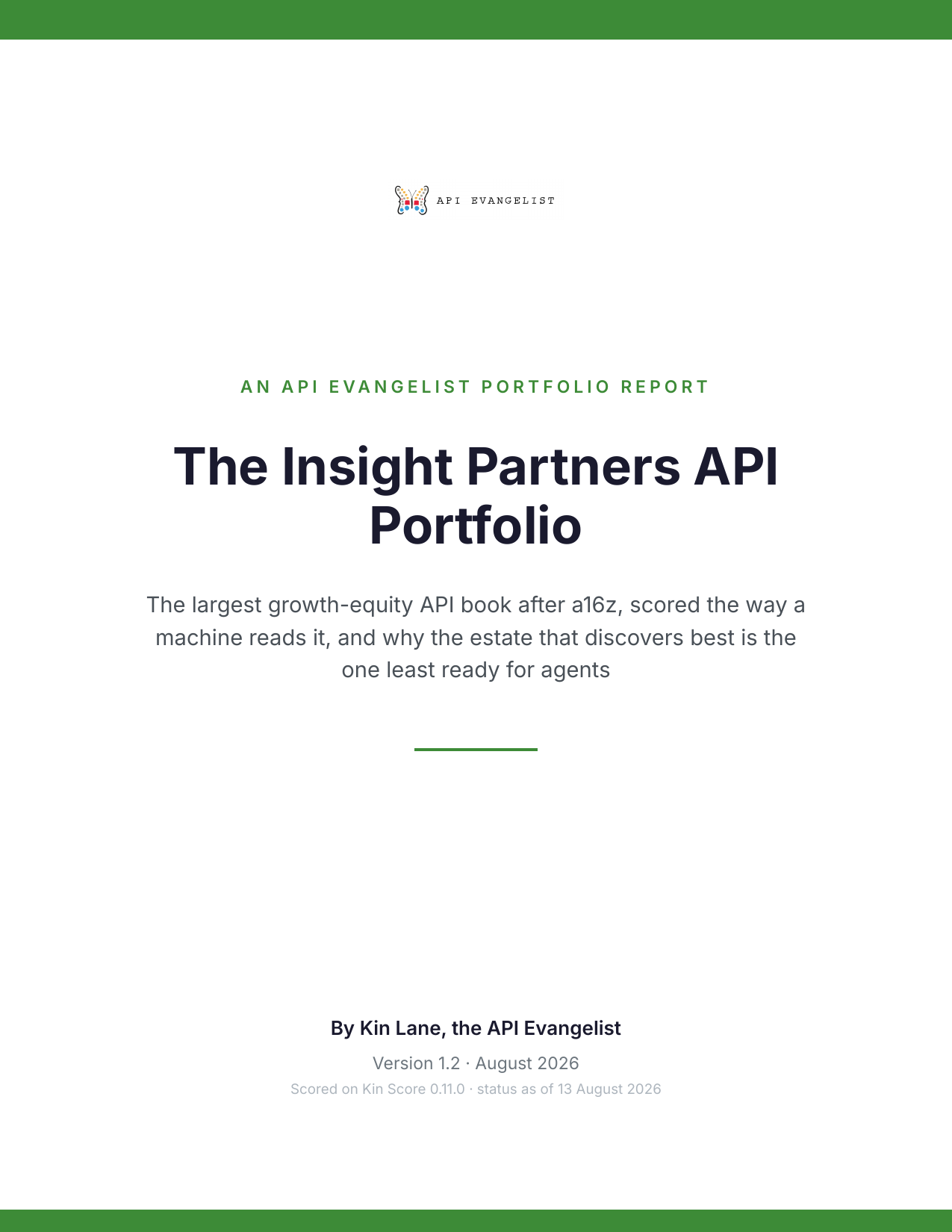 The Insight Partners API Portfolio cover