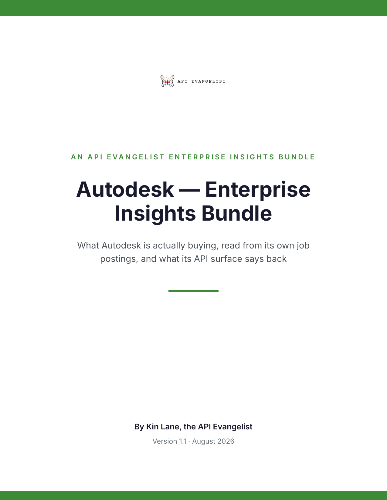 Autodesk — Profile Report cover
