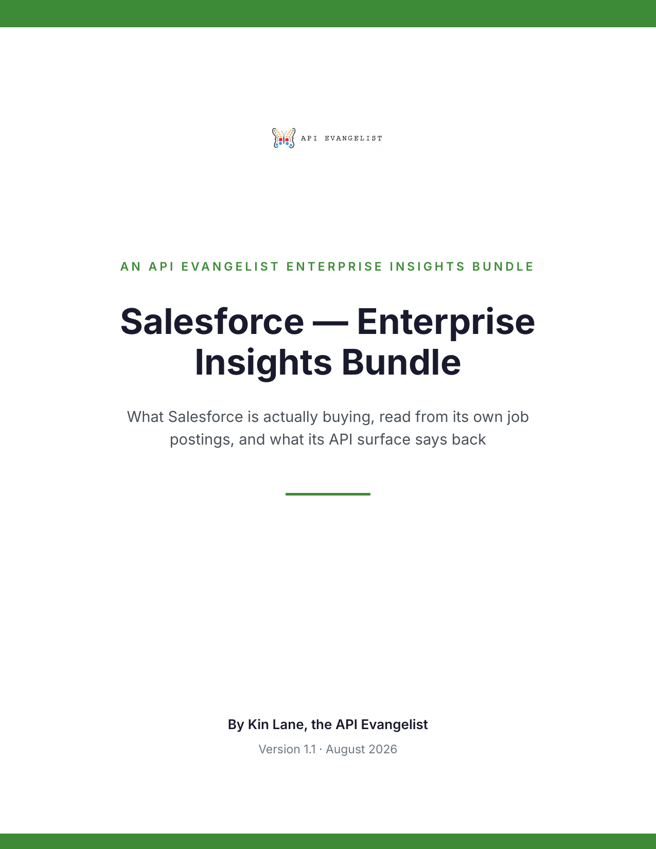 Salesforce — Profile Report cover