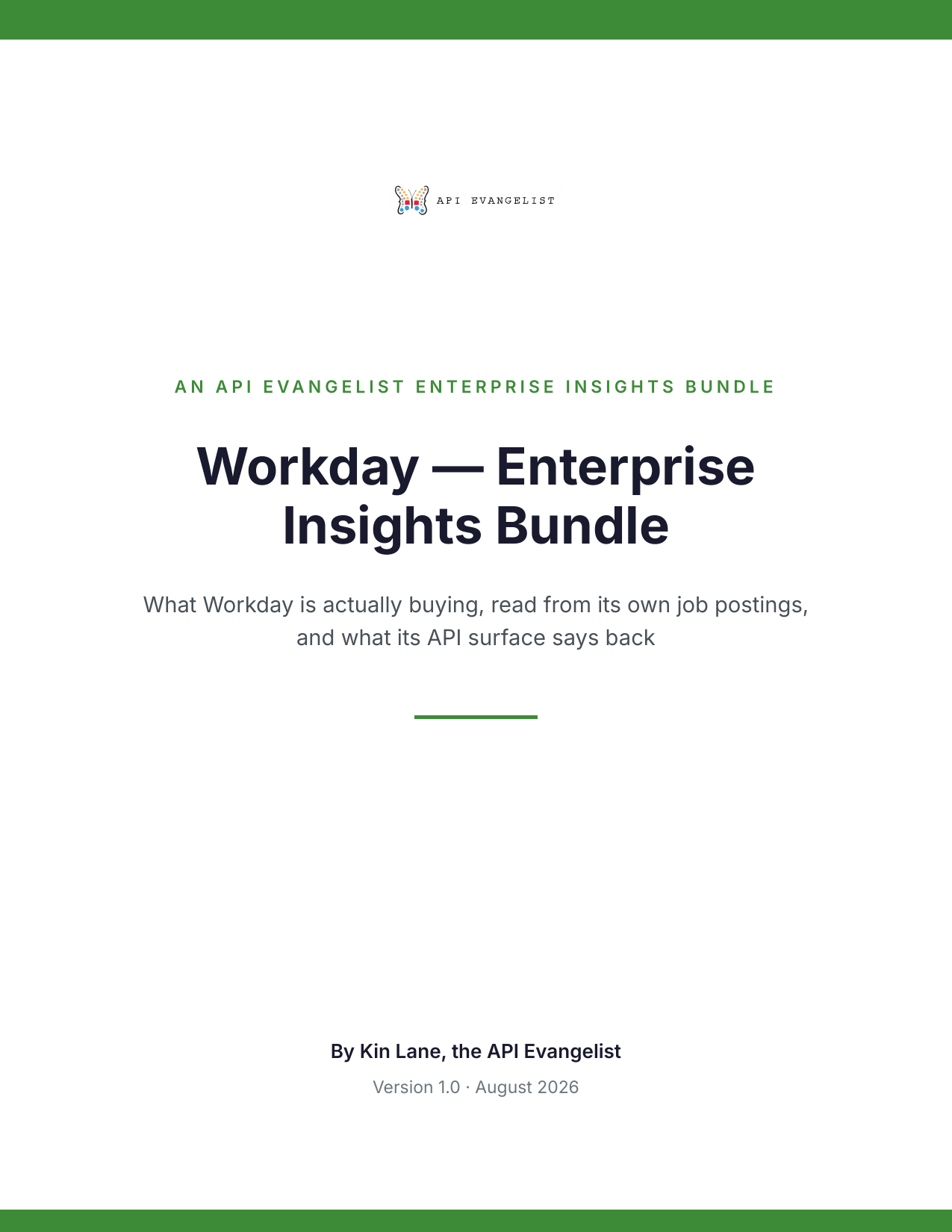 Workday — Profile Report cover