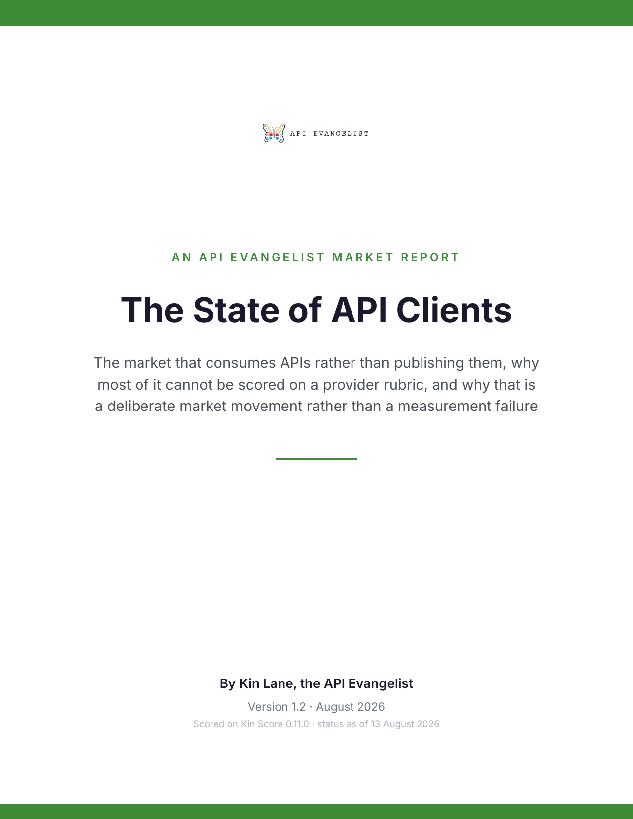 The State of API Clients cover