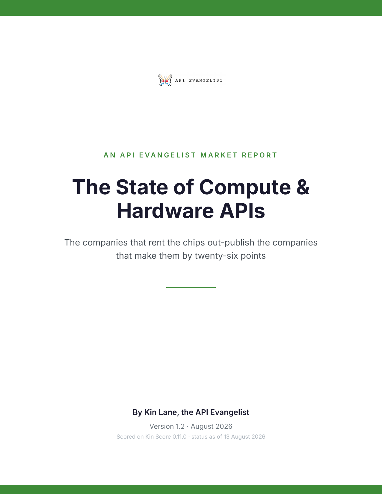 The State of Compute & Hardware APIs cover