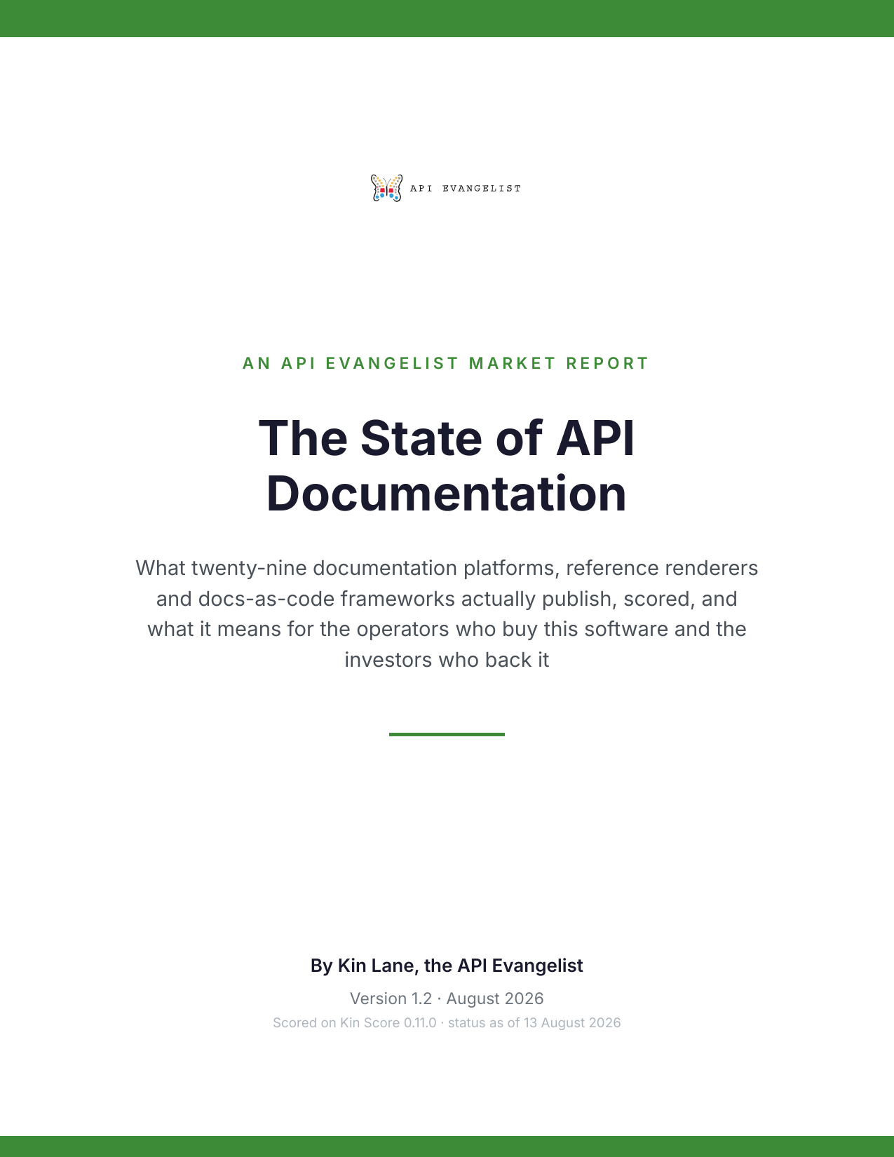 The State of API Documentation cover