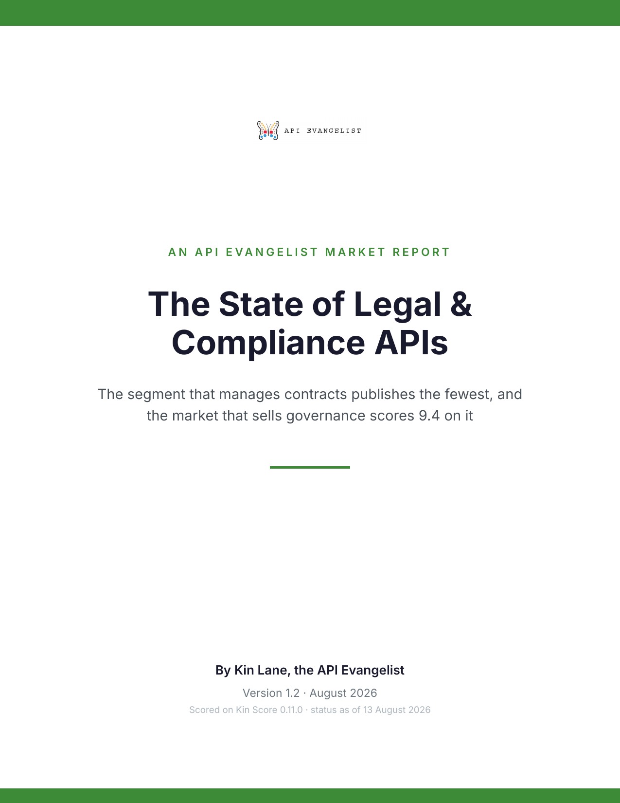 The State of Legal & Compliance APIs cover