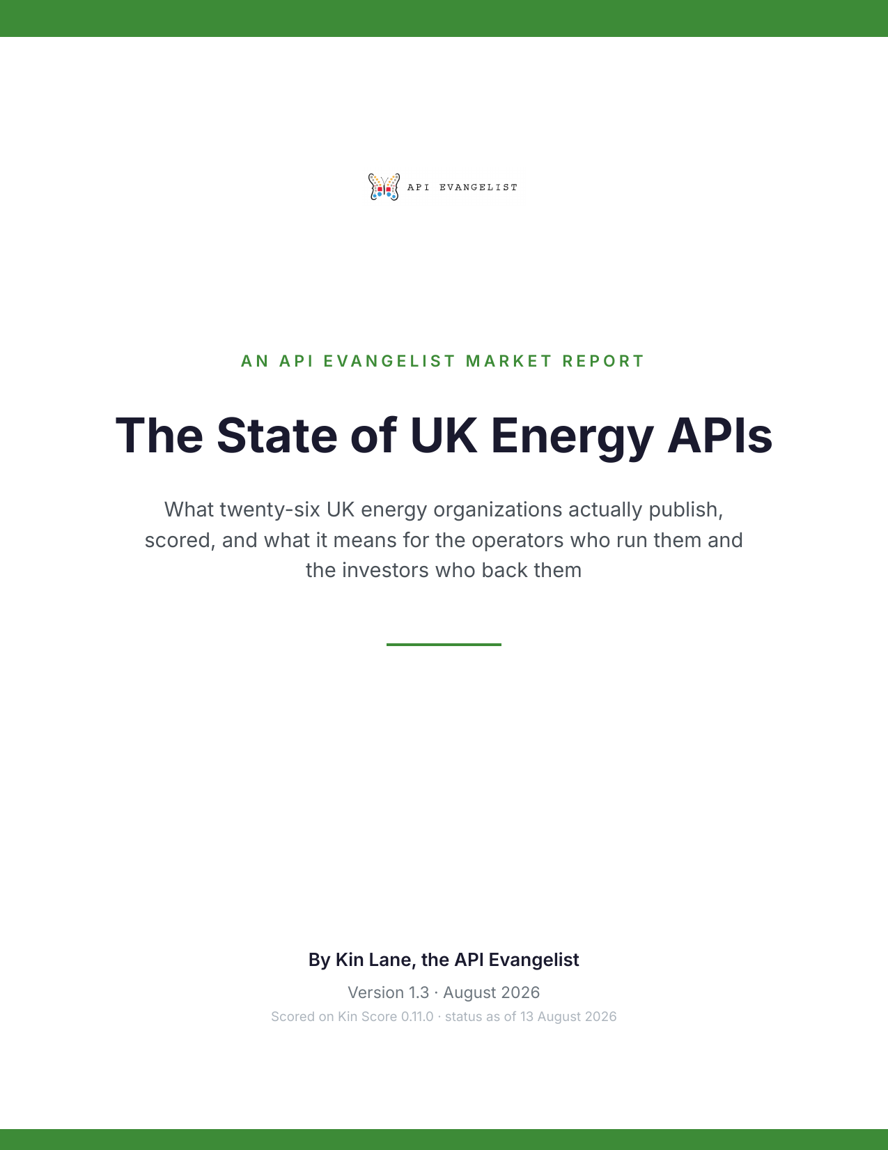 The State of UK Energy APIs cover