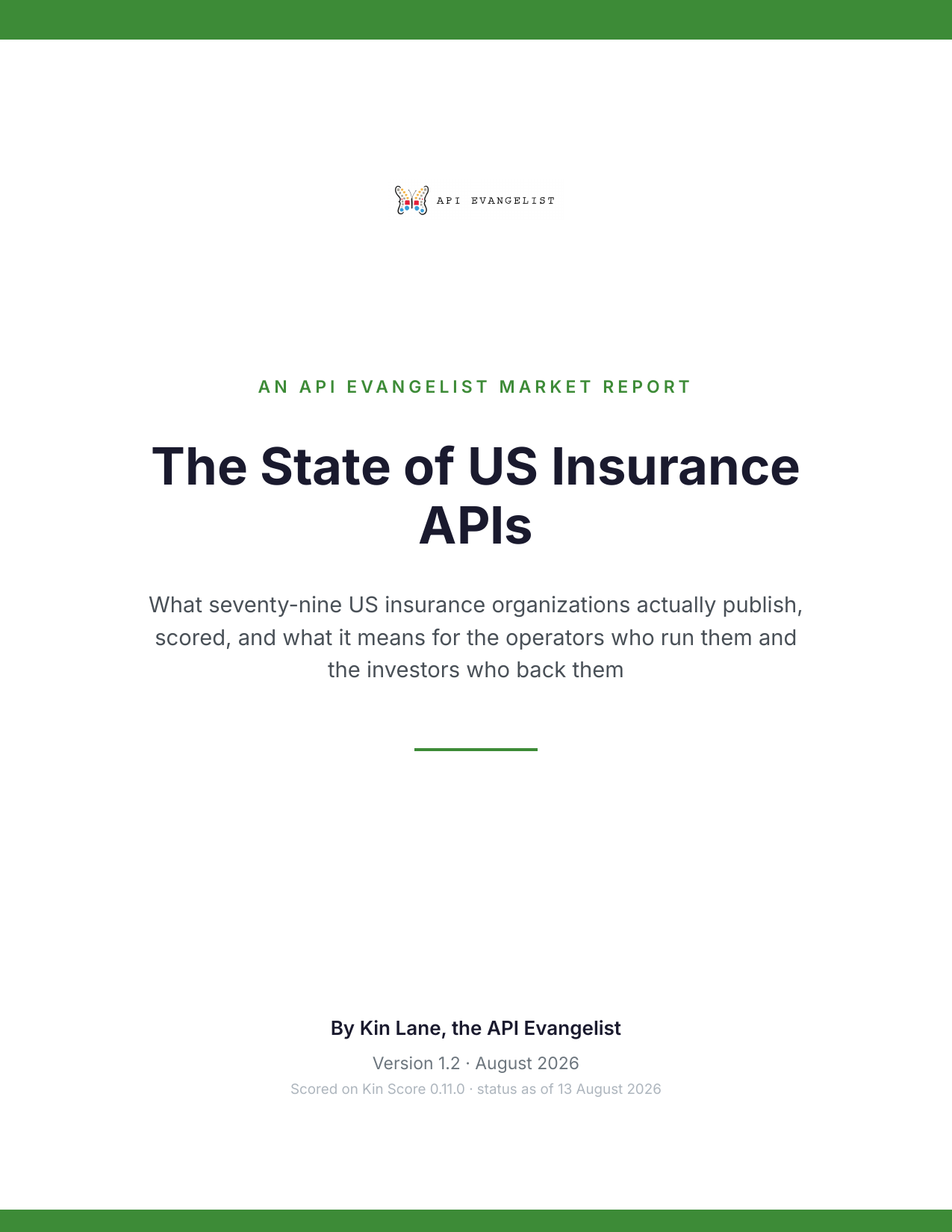 The State of US Insurance APIs cover