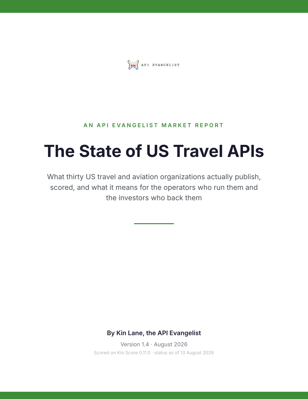 The State of US Travel APIs cover