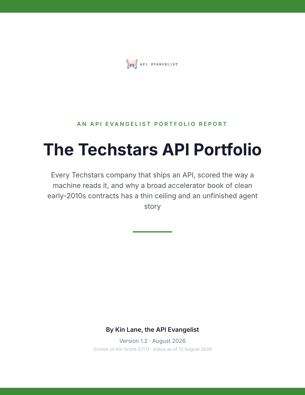 The Techstars API Portfolio cover