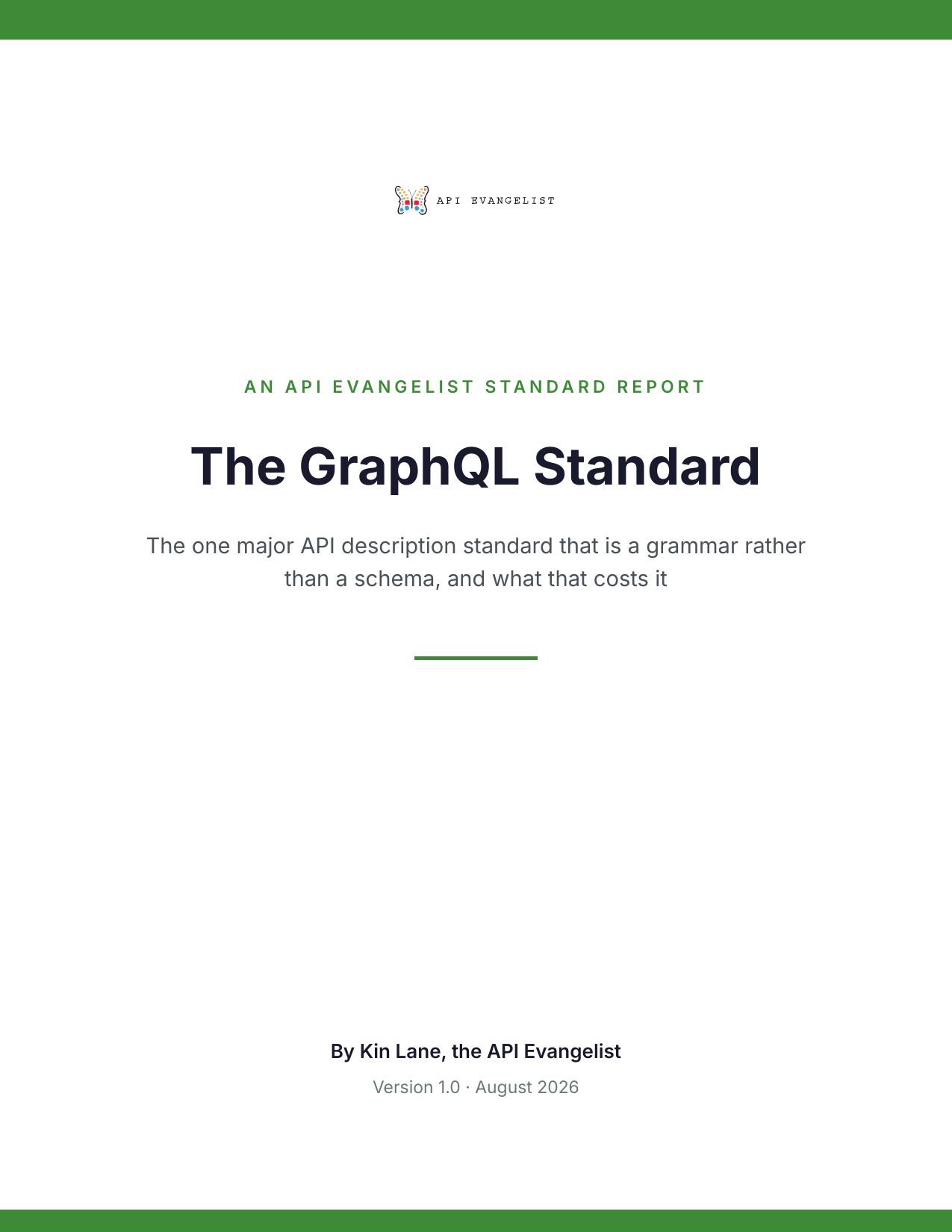 The GraphQL Standard cover